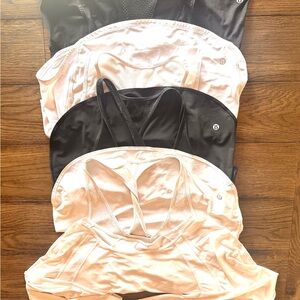 lululemon athletica Black and White Tank Tops